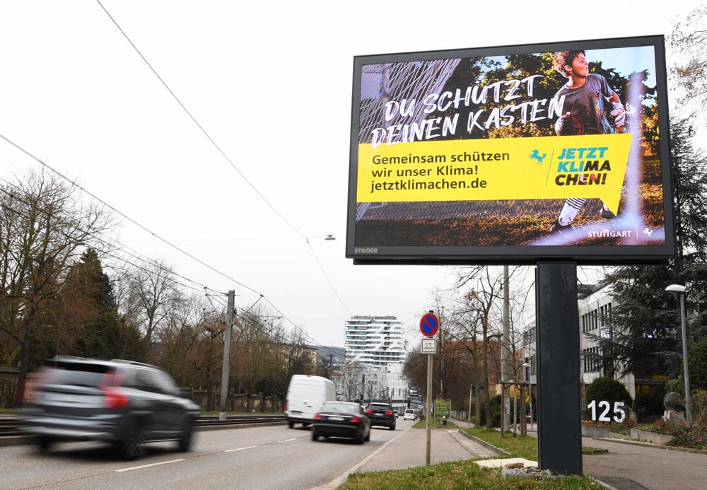 jetztklimachen anzeige neben straße